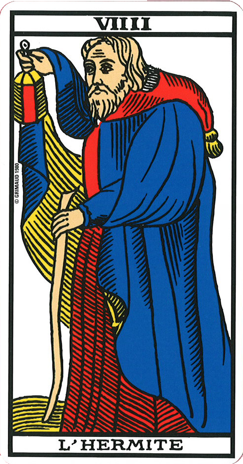 VIII L’HERMITE Tarot de Marseille card — enter October 2026’s Playing Field