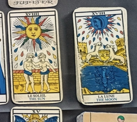 The Sun and Moon side by side in the complete arrangement