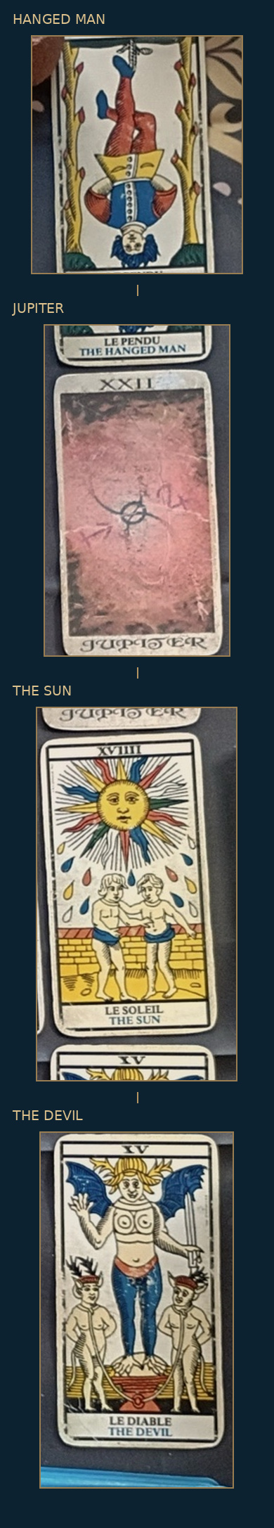 Four original right-hand-column card crops, shown top to bottom
